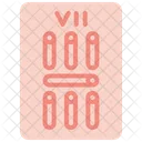 Seven Of Wands Threat Tarot Icon