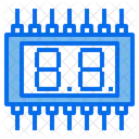 Seven Segment Component Electronic Icon
