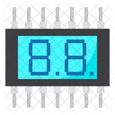 Seven Segment Component Electronic Icon
