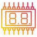 Seven Segment Component Electronic Icon
