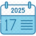 Seventeenth Calendar Time Icon