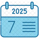 Seventh Calendar Time Icon