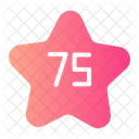 Seventy Five Shapes And Symbols Numeric Icon