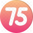 Seventy Five Count Counting Icon