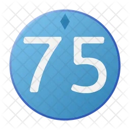 Seventy five  Icon