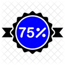 75 Discount Discounting 아이콘