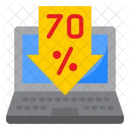 Seventy Percent Discount  Icon