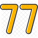 Seventy Seven Count Counting Icon