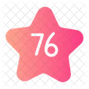 Seventy Six Shapes And Symbols Numeric Icon