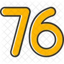 Seventy Six Count Counting Icon
