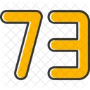 Seventy Three Count Counting Icon