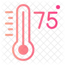 Seventyfive Celsius Temperature Icon
