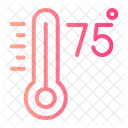 Seventyfive Celsius Temperature Icon