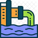 Sewage Pollution Water Icon