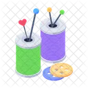 Sewing Button Fastening Button Stitching Button Icon