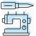 Sewing Machine Repair Color Shadow Thinline Icon Icon