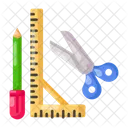 Pencil Ruler Scale Icon