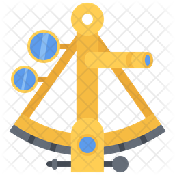 Sextant Icon - Download in Flat Style