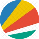 Seychelles Bandeira Mundo Ícone