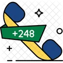 Seychelles Country Code Phone Code Icon