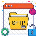 Sftp Secure File Transfer Protocol Folder Security Icon