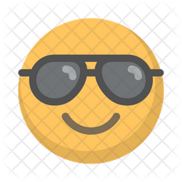 Shades Emoji Icon - Download in Flat Style