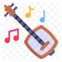 Instrumento Musical Guitarra Shamisen Icono