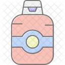 Shampooflasche Linienfarbsymbol Symbol