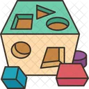 Shape Sorter Toy Icône