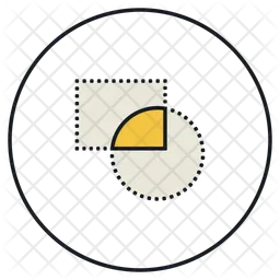 Shape Intersection  Icon