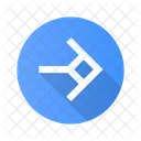 Arrow Shaped Square Icon
