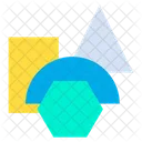 Triangle Rectangle Hexagon Icon