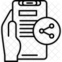 공유하다 손을 잡고 전화하다 교환하다 아이콘