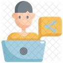 Share Working Working At Home Icon