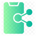 Share Smartphone Networking Icon
