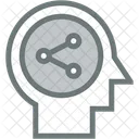 Share Knowledge Mind Mapping Icon