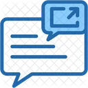 Share Chat Bubble Communication Icon