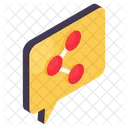 Share Chat Share Message Share Community Communication Icon