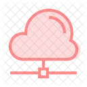 Cloud Network Database Icon