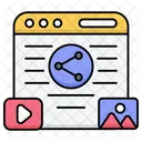 Web Content Media Icon