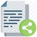 Share Document Social Note Icon