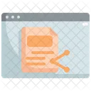 Share Document Share File Share Data Icon