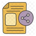 Share File Share Document Transfer File Icon