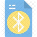 Bluetooth Share File Share Document Icon