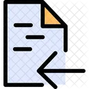 Share File Arrow Down Document Icon