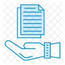 Hand Files Document Icon