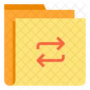 Data Tarnsfer Transaction Folder Share Folder Icon