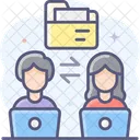 Share Folder Transfer Folder Exchange Folder Icon