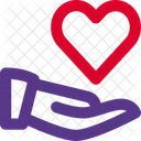 Share Heart Heart Relation Icon