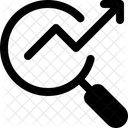 Search Chart Up Data Find Icon